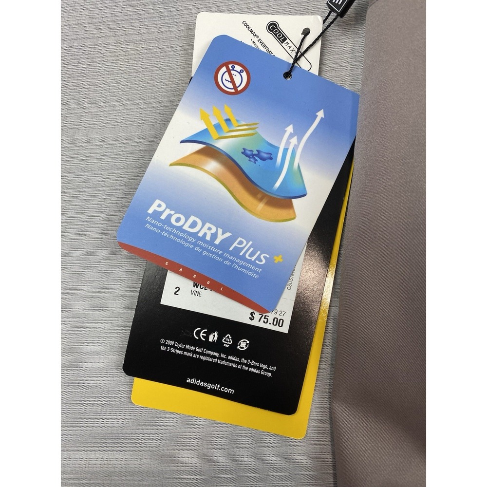 Adidas Climalite Golf Pants Women's Khaki‎ Straight-Leg Stretch Size 2 Trousers - Picture 10 of 16